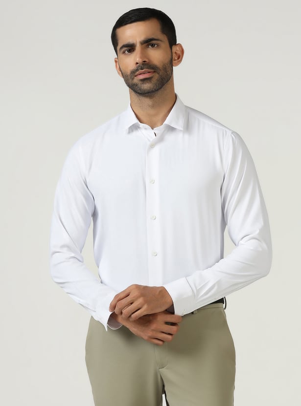 BLACKBERRYS Solid India Fit Formal Shirt (Slim Comfort)