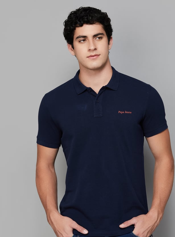 PEPE JEANS Printed Polo T-shirt