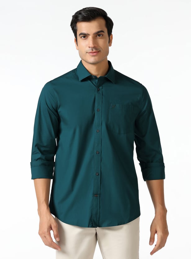 BLACKBERRYS CASUAL Solid Slim Fit Shirt