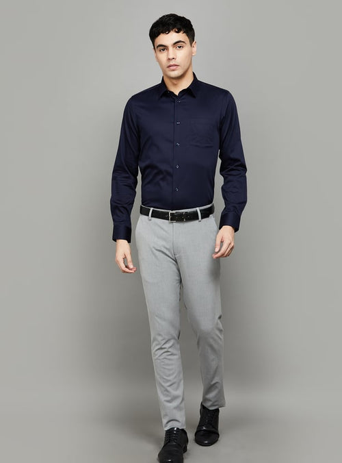 BLACKBERRYS Solid Slim Fit Formal Shirt