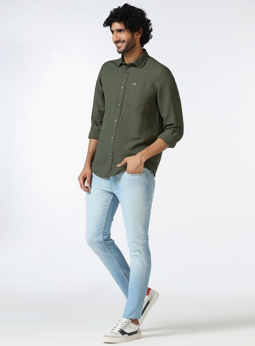 BLACKBERRYS CASUAL Solid Slim Fit Shirt