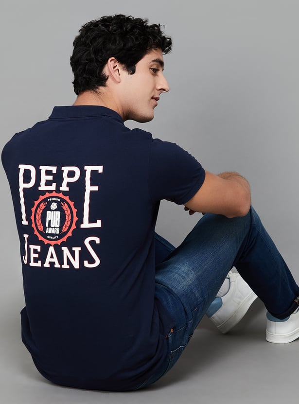 PEPE JEANS Printed Polo T-shirt