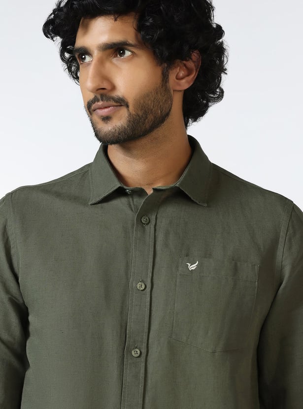 BLACKBERRYS CASUAL Solid Slim Fit Shirt