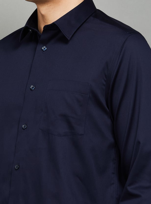 BLACKBERRYS Solid Slim Fit Formal Shirt