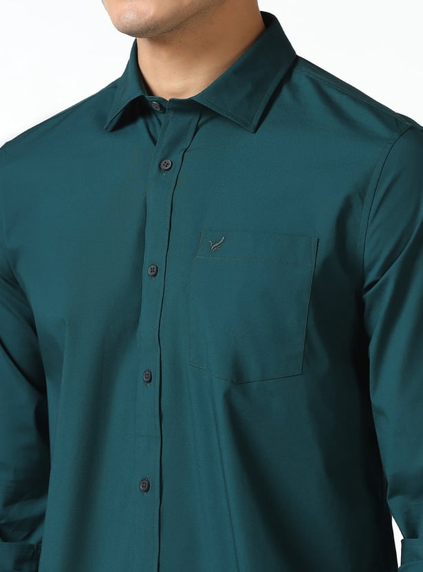 BLACKBERRYS CASUAL Solid Slim Fit Shirt