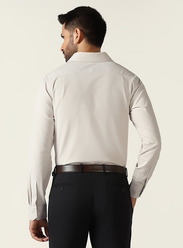 BLACKBERRYS Textured Slim Fit Formal Shirt