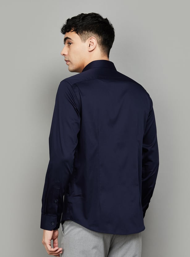 BLACKBERRYS Solid Slim Fit Formal Shirt